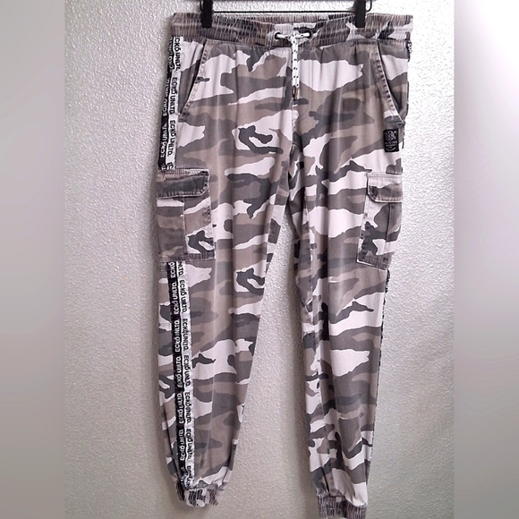 Vintage Echo Camouflage Cargo Pants/Joggers    Size L - Picture 1 of 10